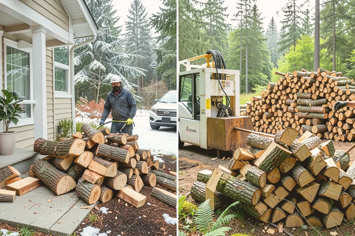 Firewood Pickup in Index, Snohomish County, WA - You order your quantity and choose pickup