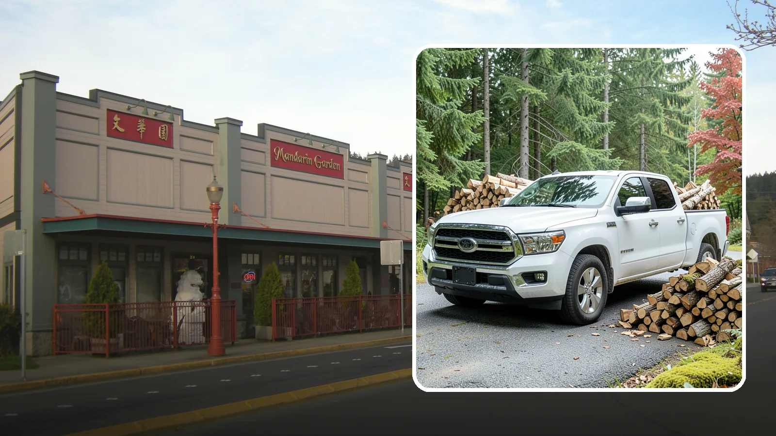 Firewood Pickup in Issaquah, King County, WA - Save on delivery by picking up seasoned, ready-to-burn firewood directly from our Pacific Northwest yard.