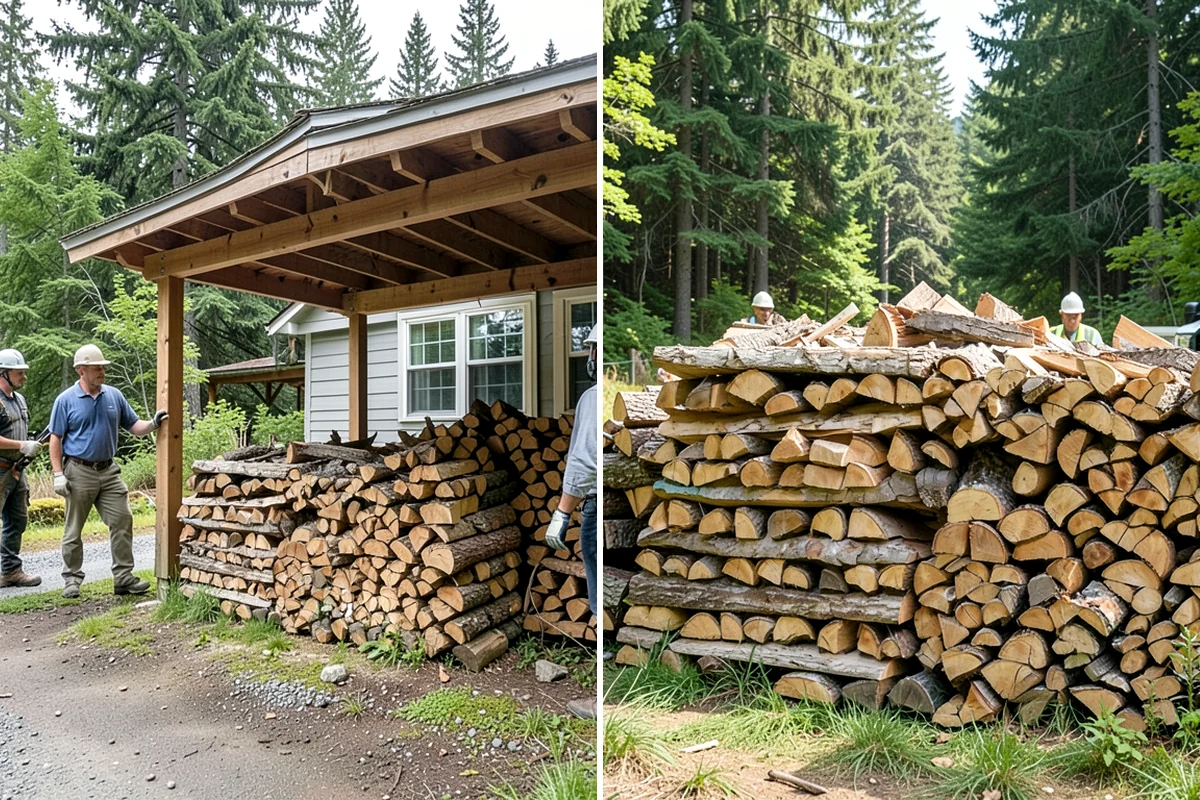 Firewood Pickup in Kenmore, King County, WA - You order your quantity and choose pickup