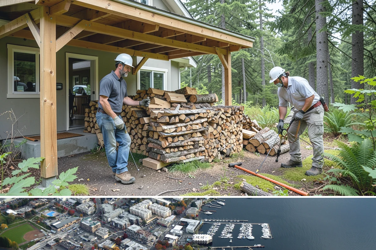 Firewood Pickup in Kirkland, King County, WA - Pickup is available year-round, but stock is freshest and most plentiful in late summer and fall.