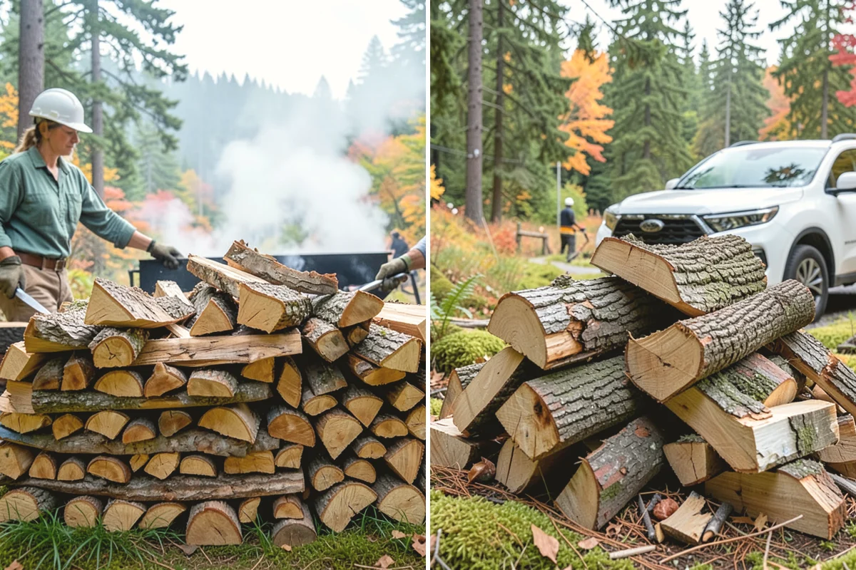 Firewood Pickup in Lake Stevens, Snohomish County, WA - You order your quantity and choose pickup