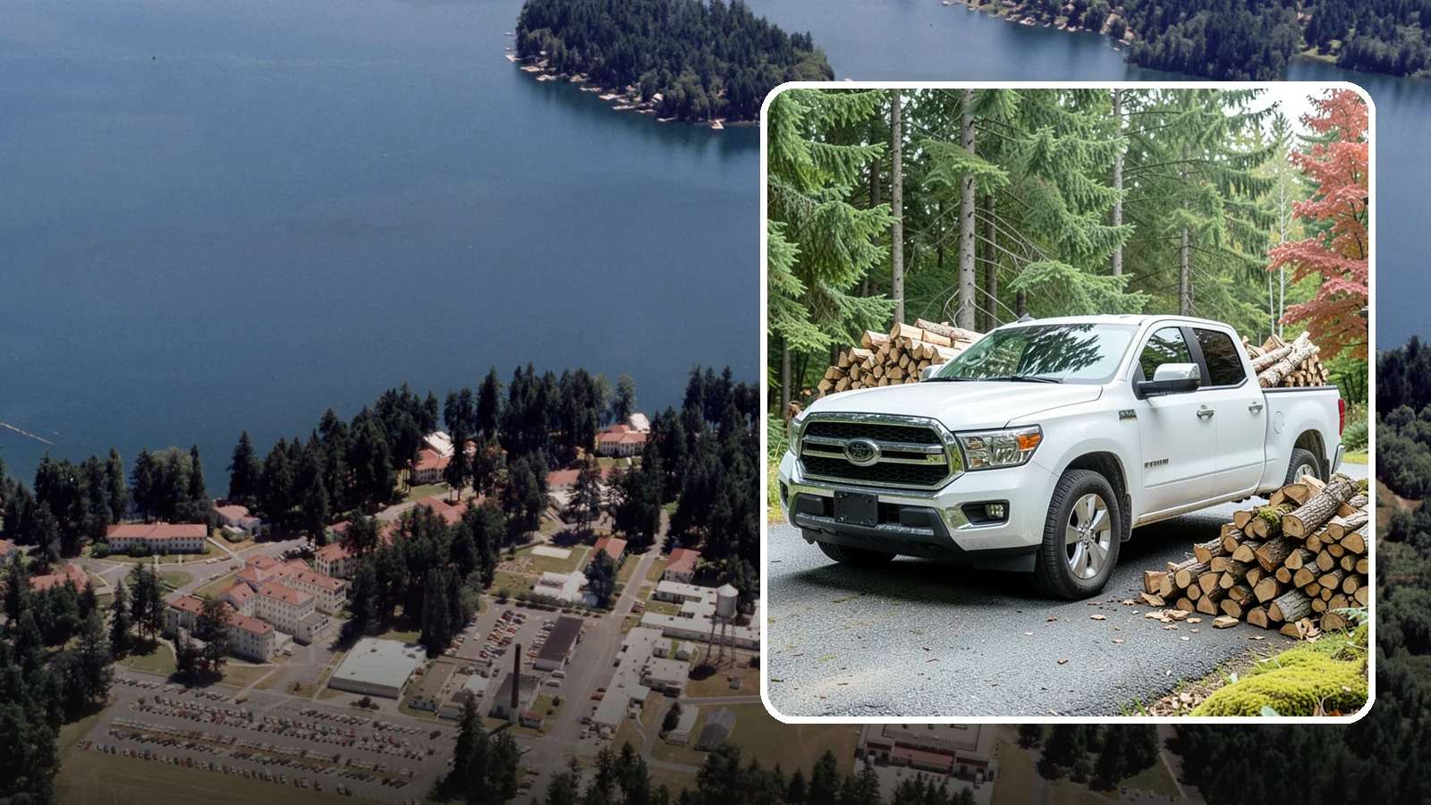Firewood Pickup in Lakewood, Pierce County, WA - Save on delivery by picking up seasoned, ready-to-burn firewood directly from our Pacific Northwest yard.