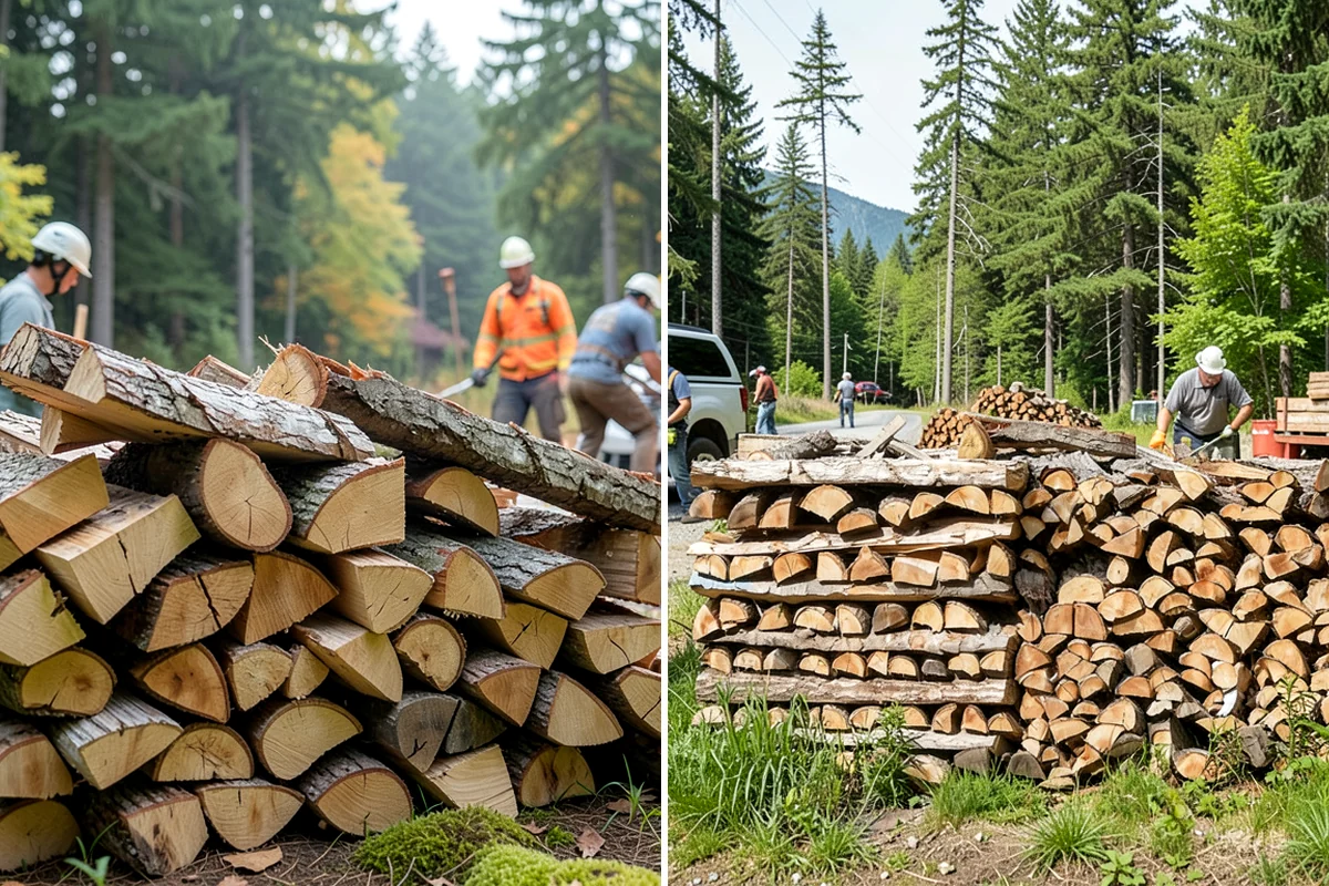 Firewood Pickup in Lyman, WA - You order your quantity and choose pickup