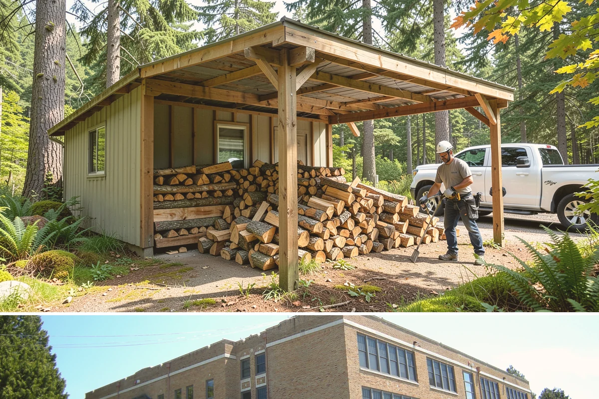 Firewood Pickup in Maple Valley, King County, WA - Pickup is available year-round, but stock is freshest and most plentiful in late summer and fall.
