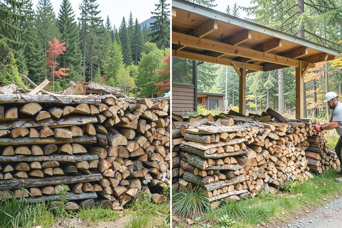 Firewood Pickup in Marysville, Snohomish County, WA - You order your quantity and choose pickup