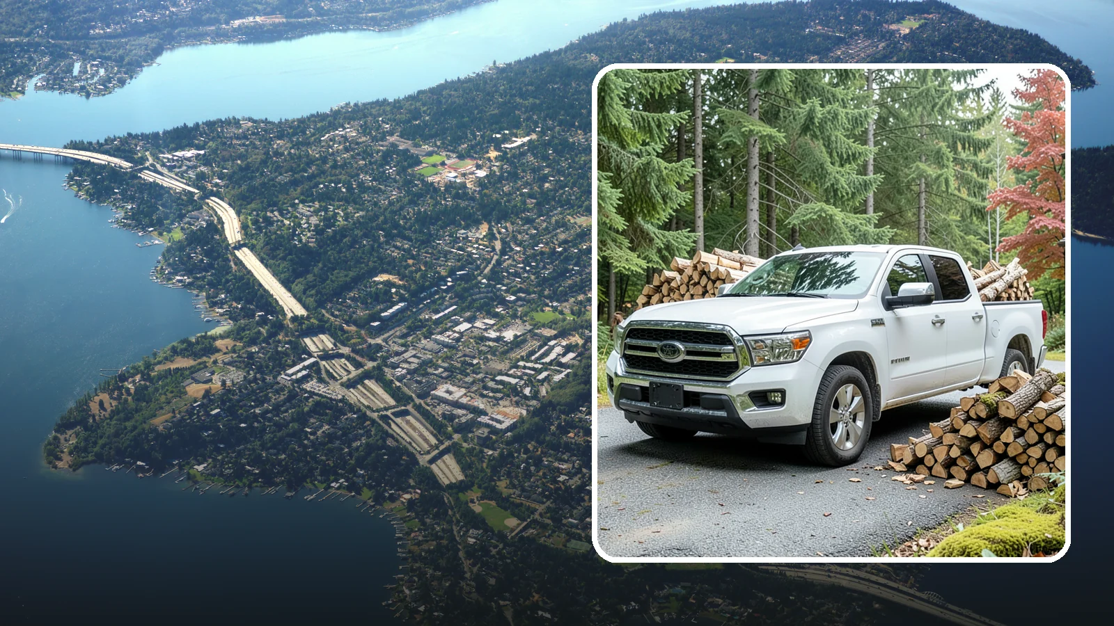 Firewood Pickup in Mercer Island, King County, WA - Save on delivery by picking up seasoned, ready-to-burn firewood directly from our Pacific Northwest yard.