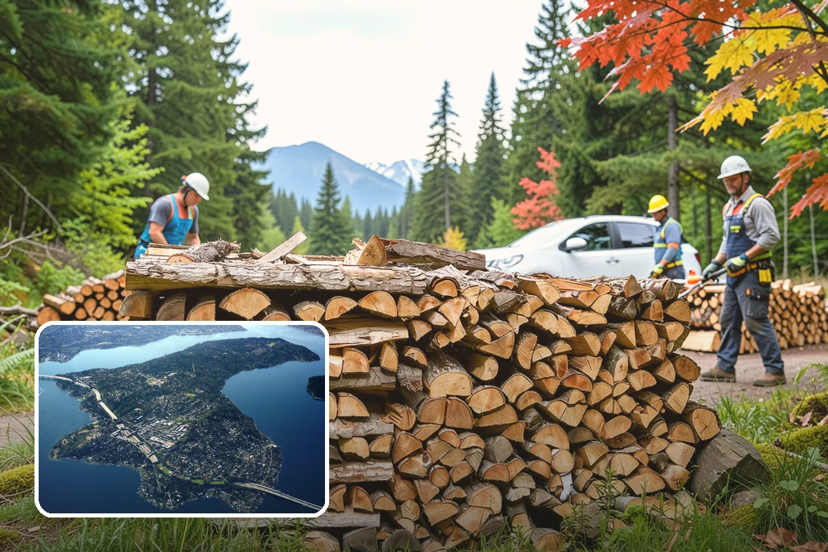 Firewood Pickup in Mercer Island, King County, WA - No delivery fee for the biggest savings