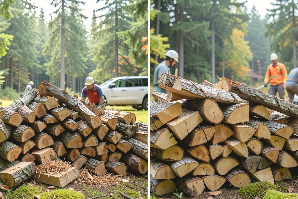 Firewood Pickup in Mercer Island, King County, WA - You order your quantity and choose pickup