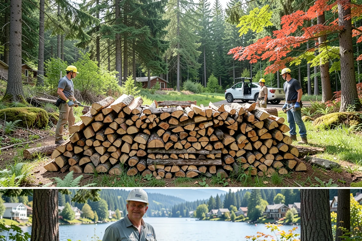 Firewood Pickup in Milton, King County, WA - Pickup is available year-round, but stock is freshest and most plentiful in late summer and fall.