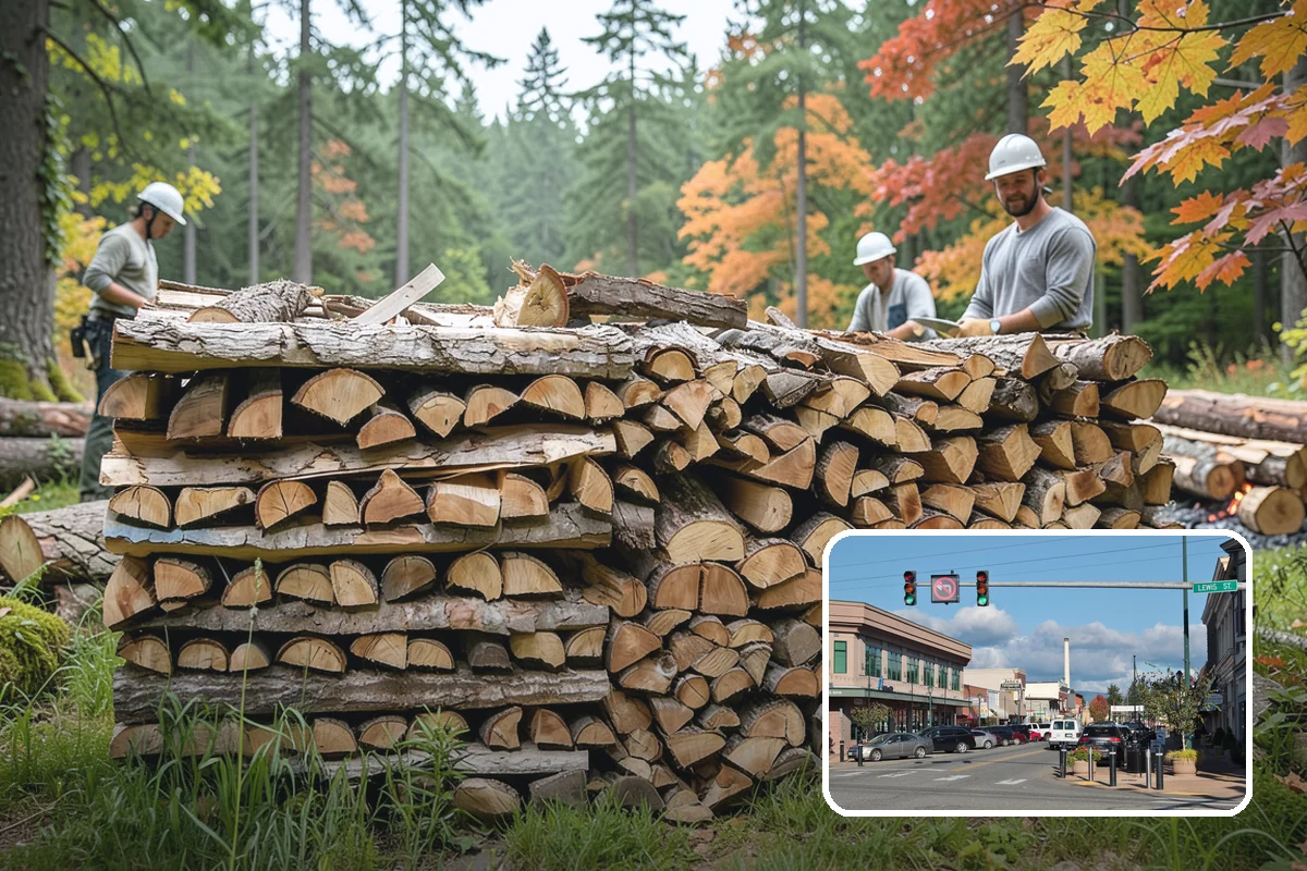 Firewood Pickup in Monroe, Snohomish County, WA - No delivery fee for the biggest savings