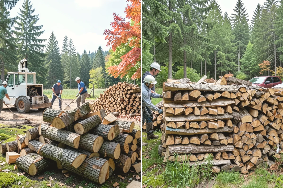 Firewood Pickup in Monroe, Snohomish County, WA - You order your quantity and choose pickup