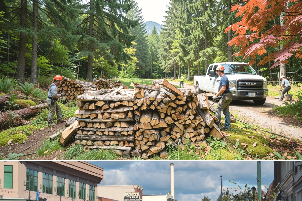 Firewood Pickup in Monroe, Snohomish County, WA - Pickup is available year-round, but stock is freshest and most plentiful in late summer and fall.