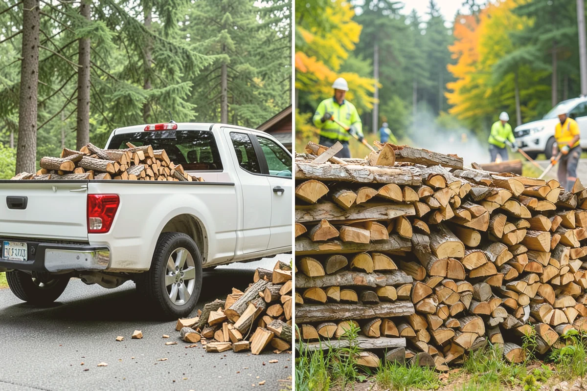 Firewood Pickup in Mount Vernon, Skagit County, WA - You order your quantity and choose pickup