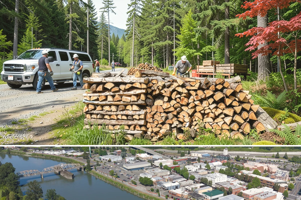 Firewood Pickup in Mount Vernon, Skagit County, WA - Pickup is available year-round, but stock is freshest and most plentiful in late summer and fall.