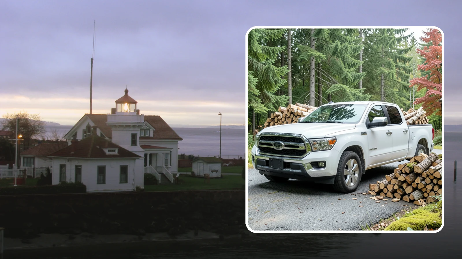 Firewood Pickup in Mukilteo, Snohomish County, WA - Save on delivery by picking up seasoned, ready-to-burn firewood directly from our Pacific Northwest yard.