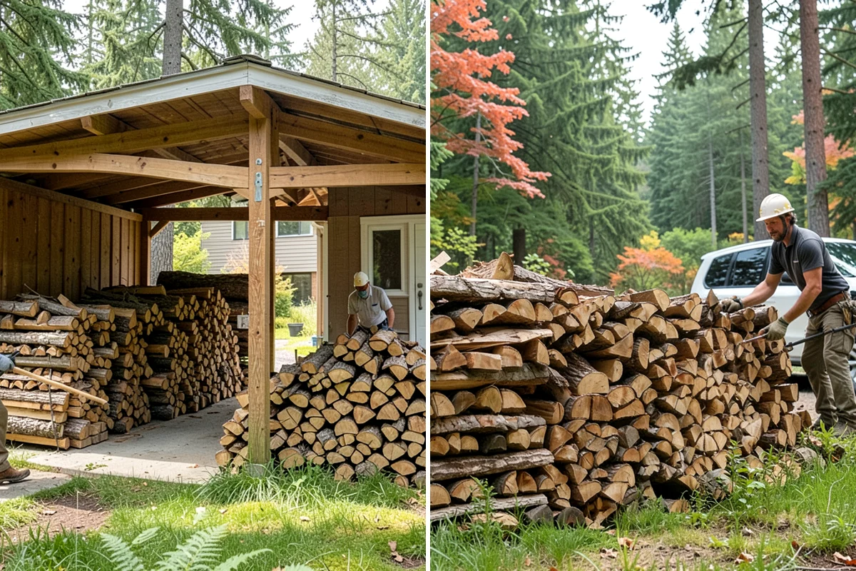 Firewood Pickup in Normandy Park, King County, WA - You order your quantity and choose pickup