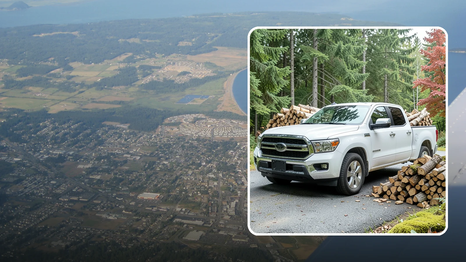 Firewood Pickup in Oak Harbor, Island County, WA - Save on delivery by picking up seasoned, ready-to-burn firewood directly from our Pacific Northwest yard.