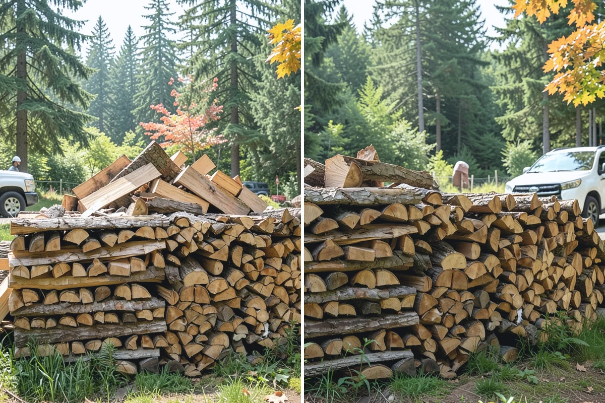 Firewood Pickup in Redmond, King County, WA - You order your quantity and choose pickup