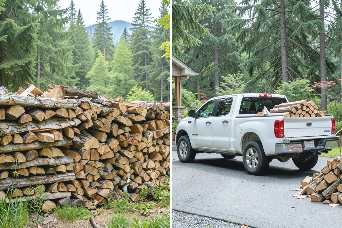 Firewood Pickup in Roy, Pierce County, WA - You order your quantity and choose pickup