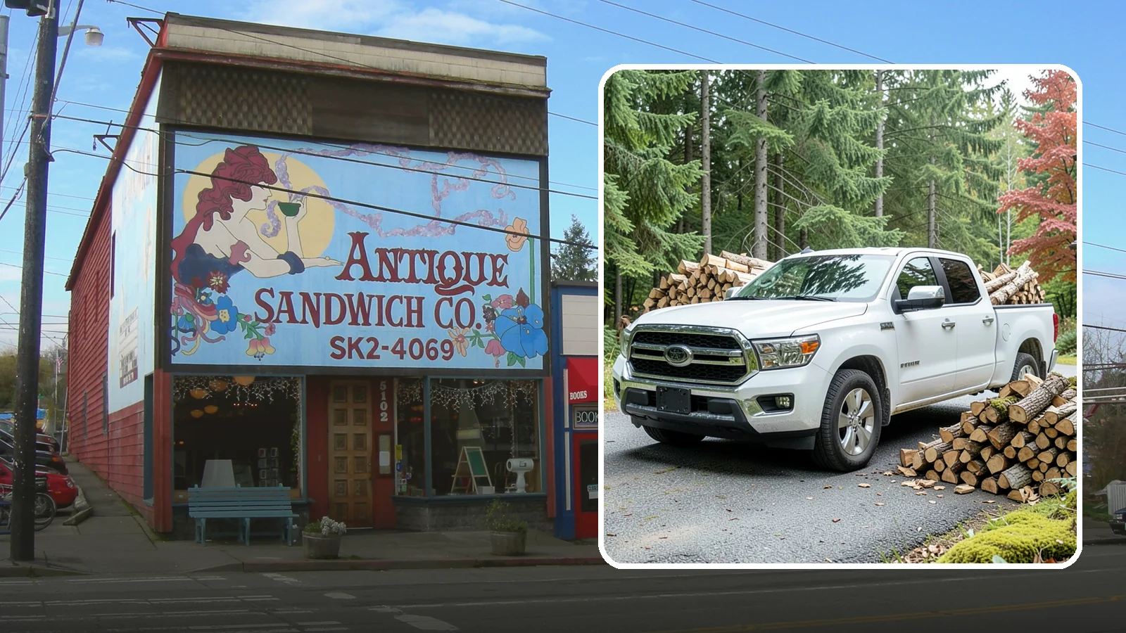 Firewood Pickup in Ruston, Pierce County, WA - Save on delivery by picking up seasoned, ready-to-burn firewood directly from our Pacific Northwest yard.