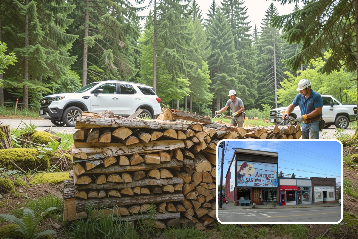 Firewood Pickup in Ruston, Pierce County, WA - No delivery fee for the biggest savings