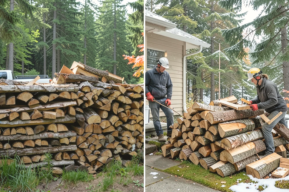 Firewood Pickup in Ruston, Pierce County, WA - You order your quantity and choose pickup