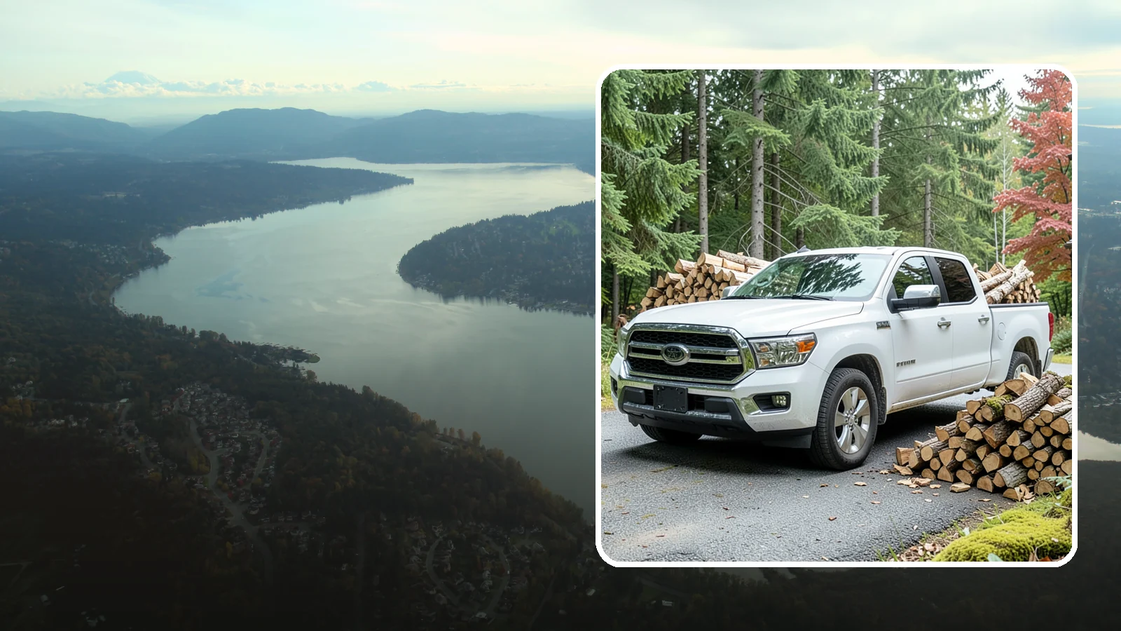 Firewood Pickup in Sammamish, King County, WA - Save on delivery by picking up seasoned, ready-to-burn firewood directly from our Pacific Northwest yard.