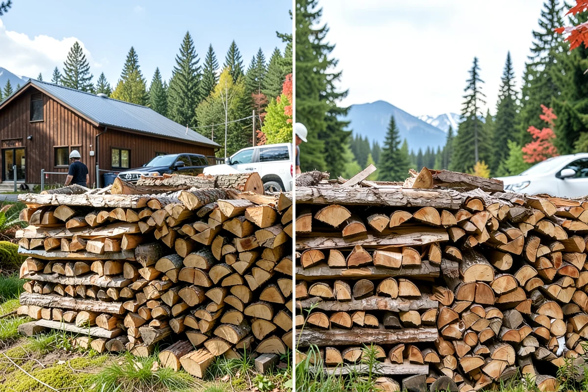 Firewood Pickup in SeaTac, King County, WA - You order your quantity and choose pickup