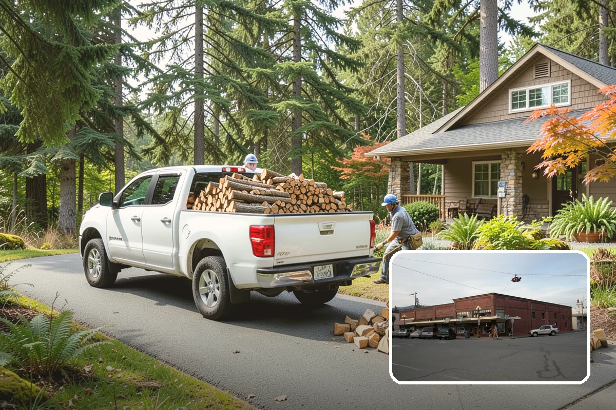 Firewood Pickup in Sedro-Woolley, Skagit County, WA - No delivery fee for the biggest savings