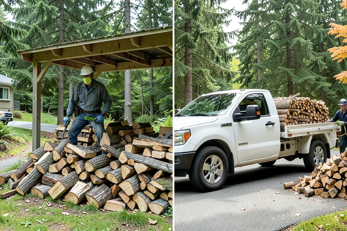Firewood Pickup in Sedro-Woolley, Skagit County, WA - You order your quantity and choose pickup
