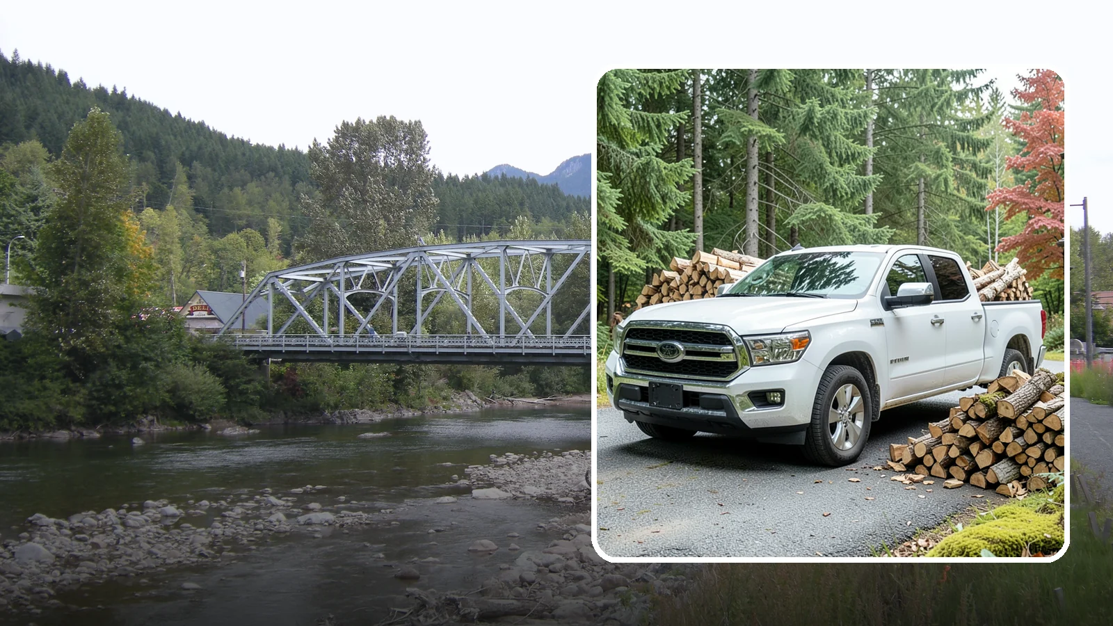Firewood Pickup in Skykomish, King County, WA - Save on delivery by picking up seasoned, ready-to-burn firewood directly from our Pacific Northwest yard.
