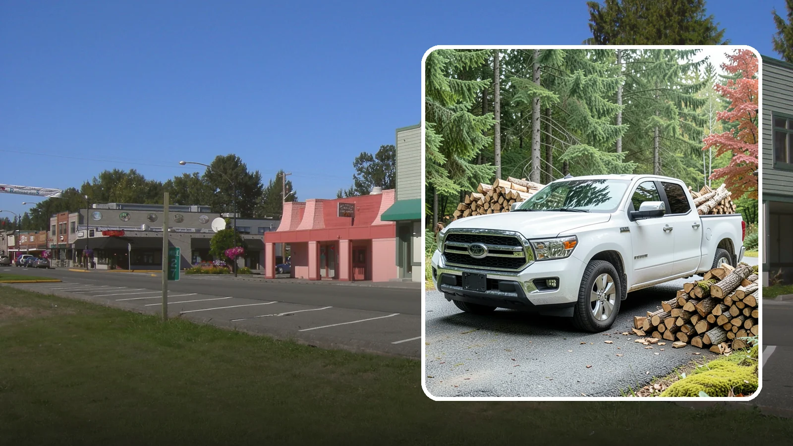 Firewood Pickup in Snoqualmie, King County, WA - Save on delivery by picking up seasoned, ready-to-burn firewood directly from our Pacific Northwest yard.