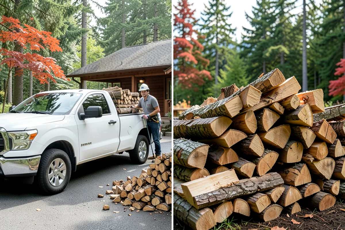 Firewood Pickup in Snoqualmie, King County, WA - You order your quantity and choose pickup