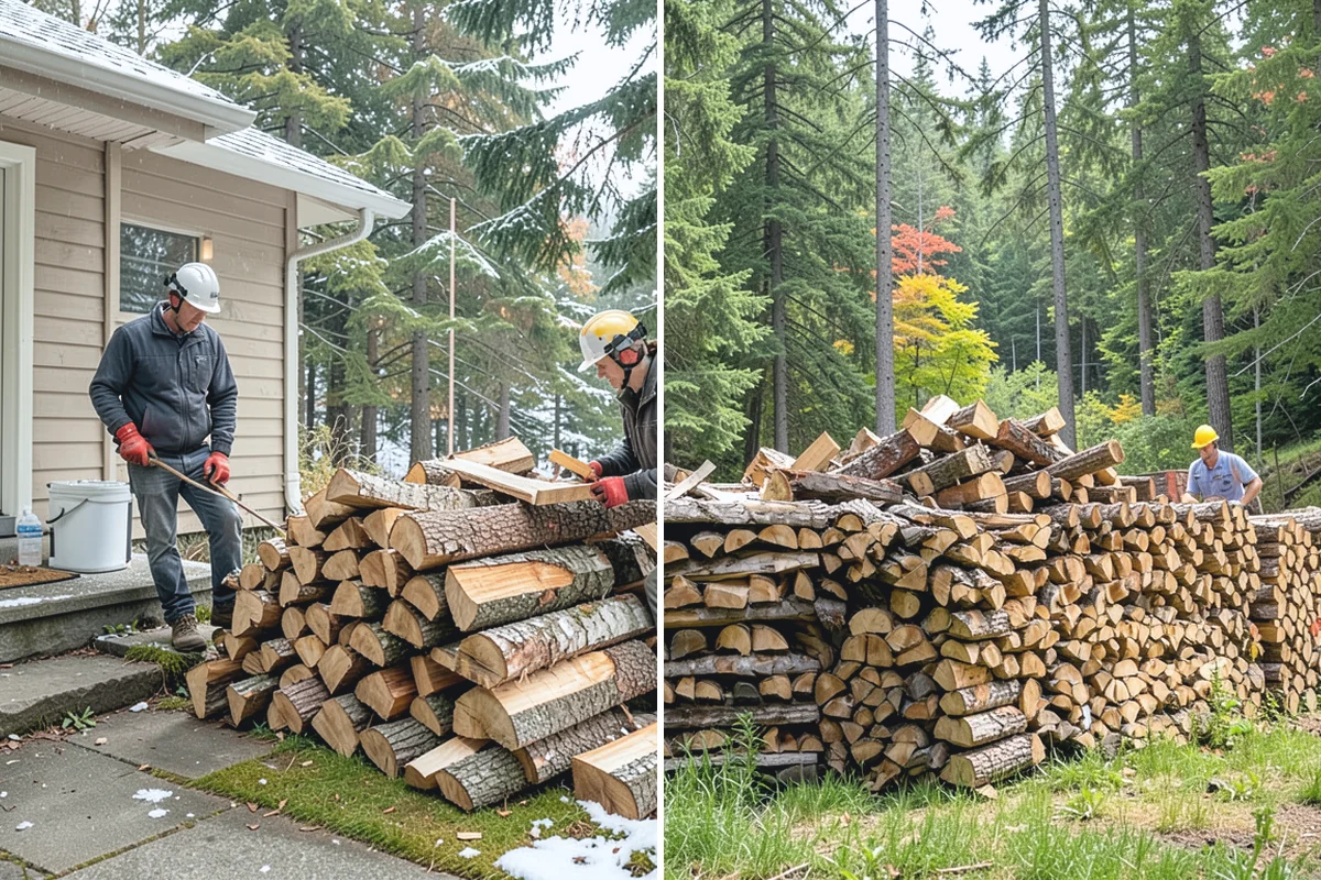 Firewood Pickup in South Prairie, Pierce County, WA - You order your quantity and choose pickup