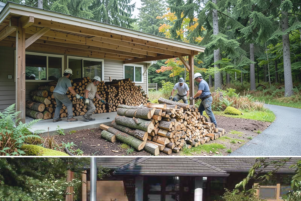 Firewood Pickup in Yarrow Point, King County, WA - Pickup is available year-round, but stock is freshest and most plentiful in late summer and fall.