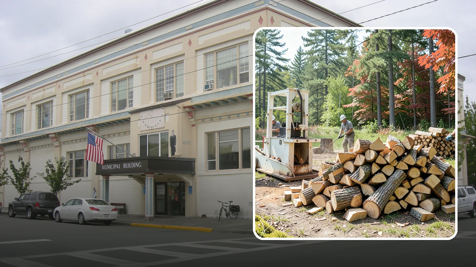 Firewood Processing in Anacortes, Skagit County, WA - Complete firewood processing that takes your logs from bucking through splitting and stacking.