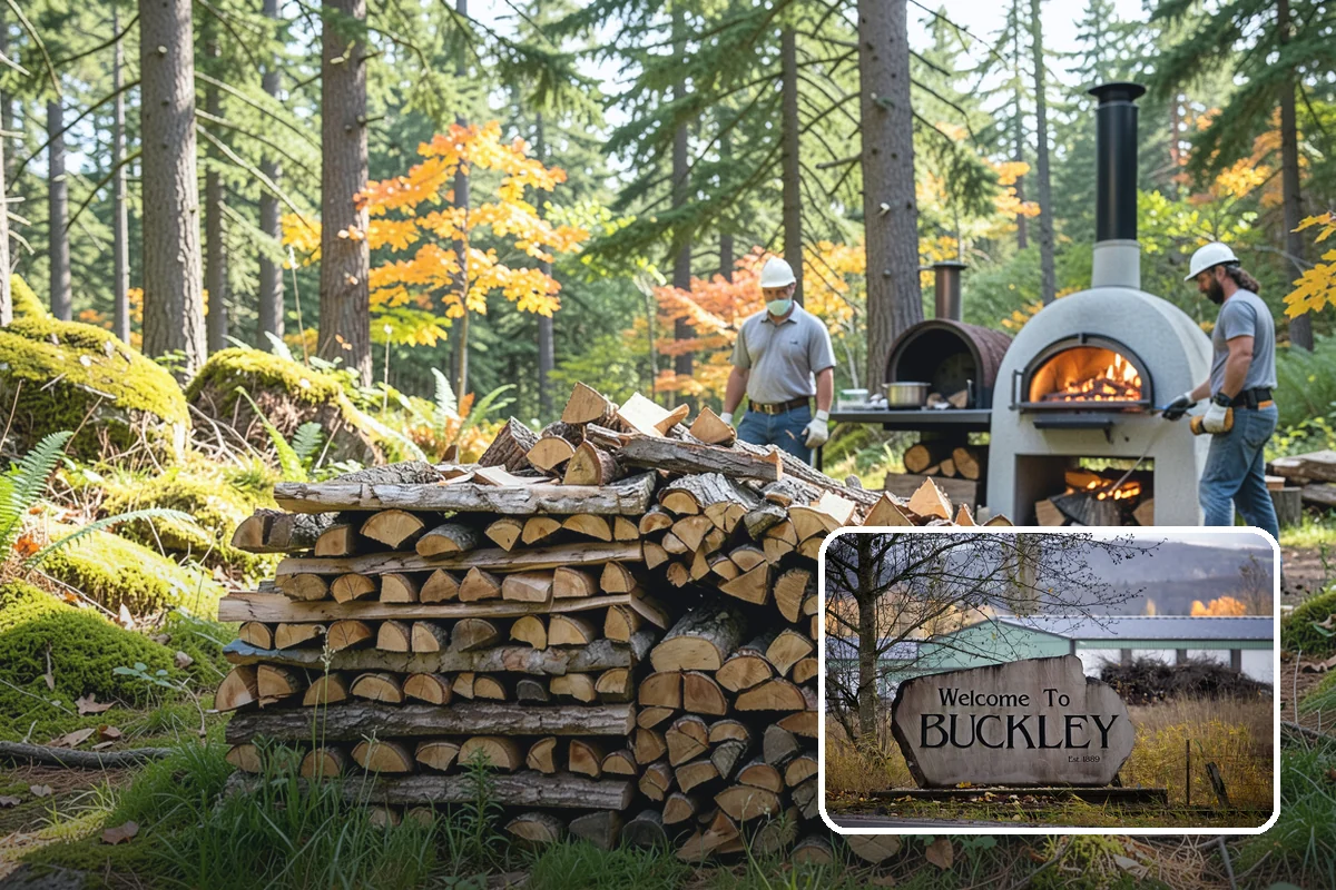 Firewood Processing in Buckley, Pierce County, WA - End-to-end service from log to stack