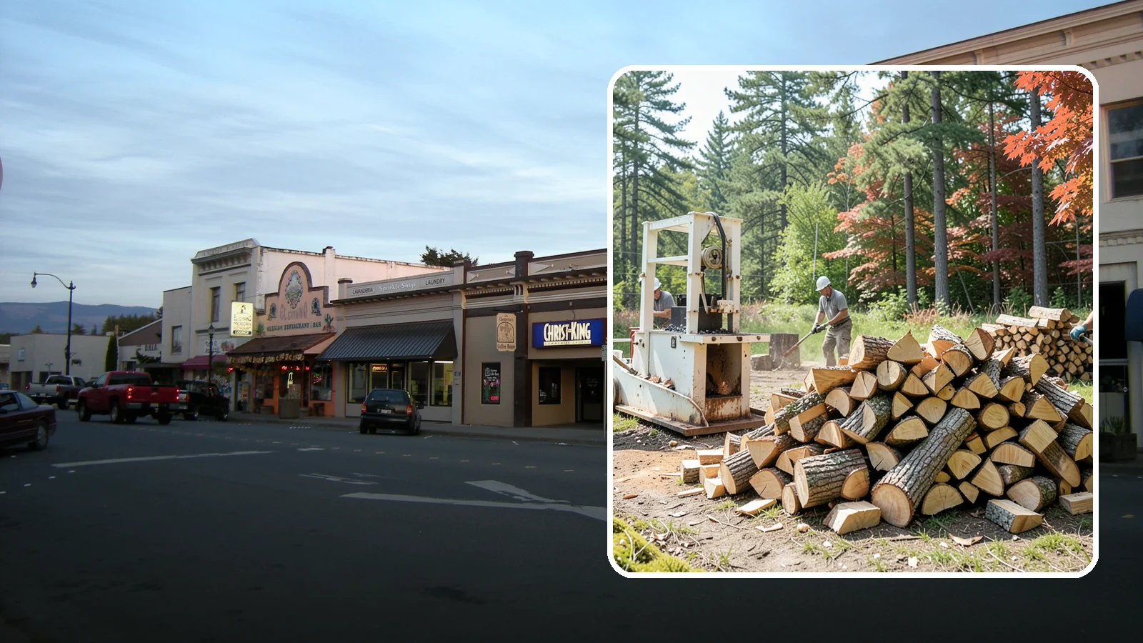 Firewood Processing in Burlington, Skagit County, WA - Complete firewood processing that takes your logs from bucking through splitting and stacking.