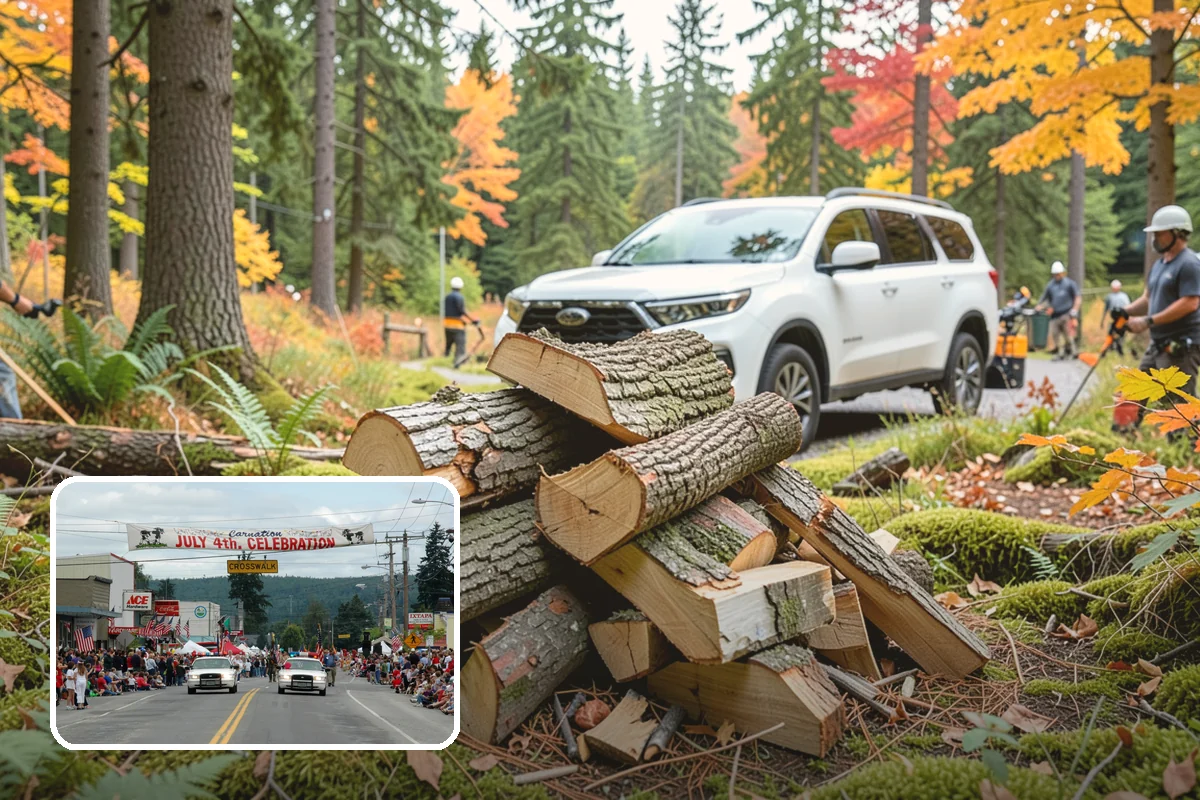 Firewood Processing in Carnation, King County, WA - End-to-end service from log to stack