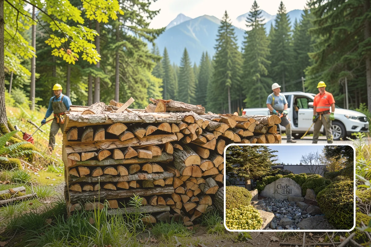 Firewood Processing in Clyde Hill, King County, WA - End-to-end service from log to stack