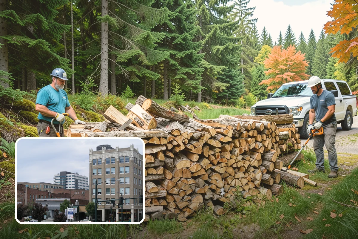 Firewood Processing in Everett, Snohomish County, WA - End-to-end service from log to stack