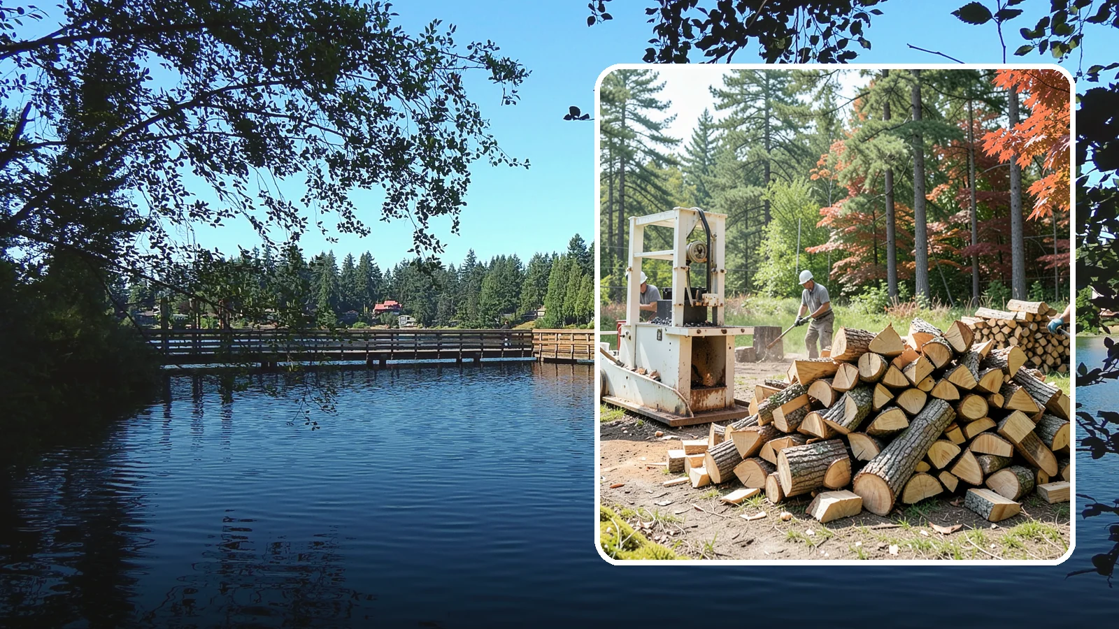 Firewood Processing in Federal Way, King County, WA - Complete firewood processing that takes your logs from bucking through splitting and stacking.
