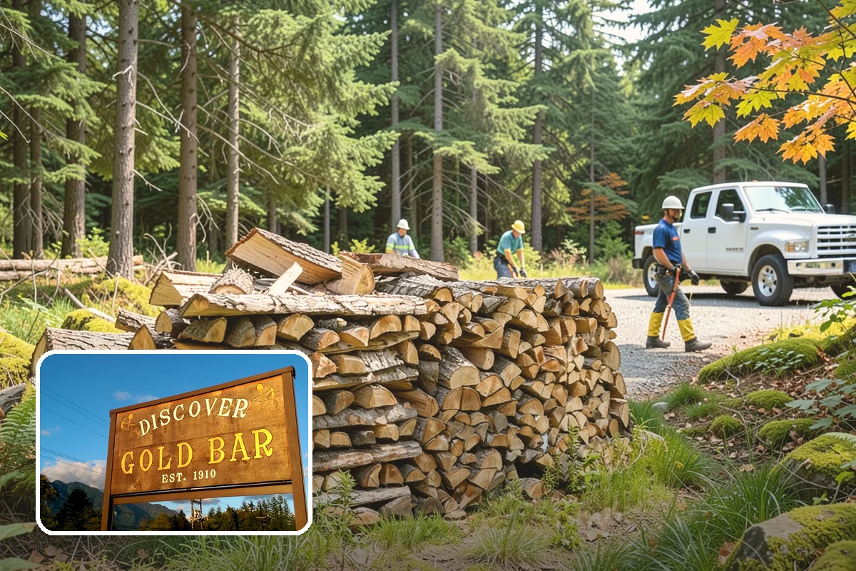 Firewood Processing in Gold Bar, Snohomish County, WA - End-to-end service from log to stack