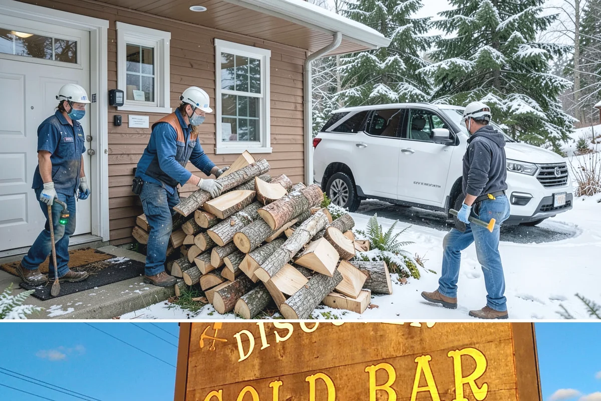 Firewood Processing in Gold Bar, Snohomish County, WA - Processing in the dry months lets the finished stack season fully before winter burning.