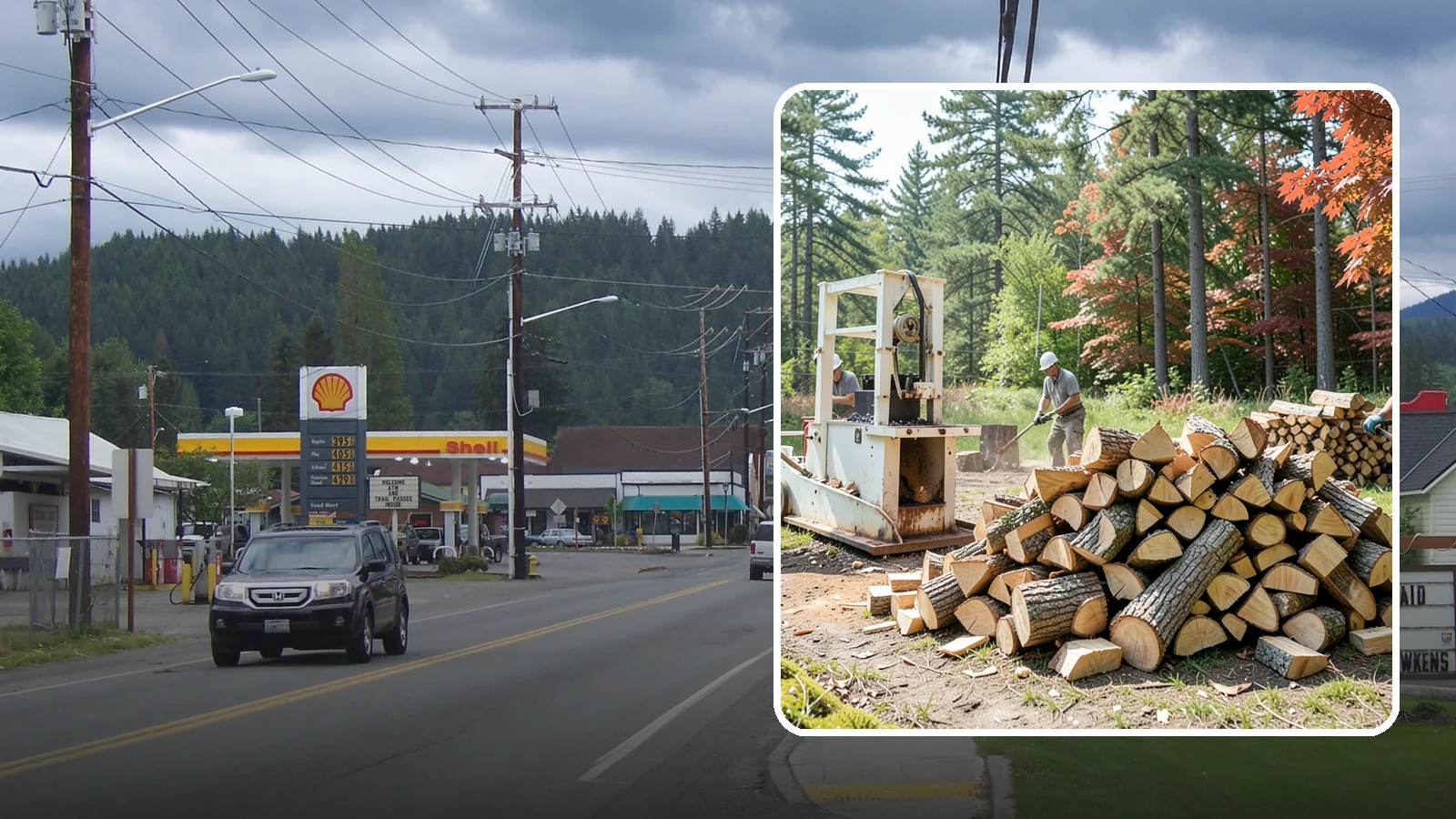 Firewood Processing in Granite Falls, Snohomish County, WA - Complete firewood processing that takes your logs from bucking through splitting and stacking.