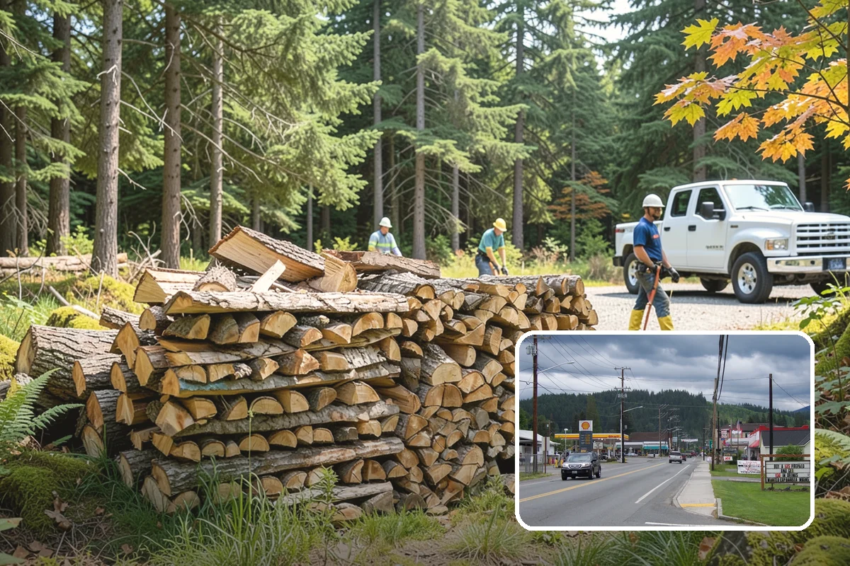 Firewood Processing in Granite Falls, Snohomish County, WA - End-to-end service from log to stack