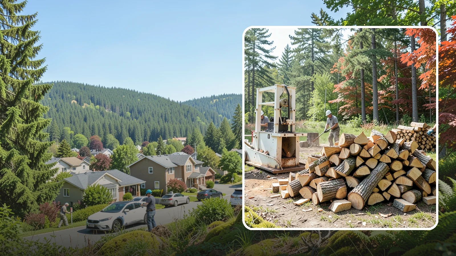Firewood Processing in Index, Snohomish County, WA - Complete firewood processing that takes your logs from bucking through splitting and stacking.