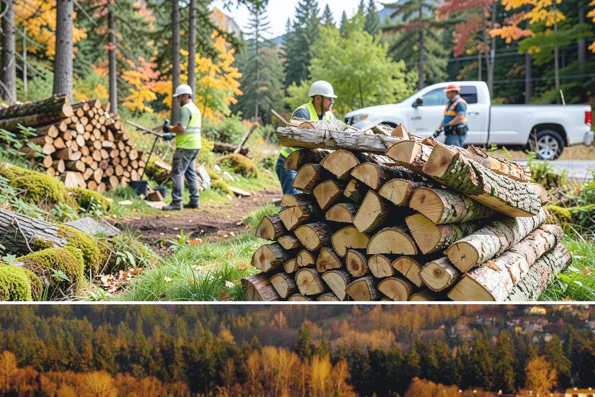 Firewood Processing in Kenmore, King County, WA - Processing in the dry months lets the finished stack season fully before winter burning.