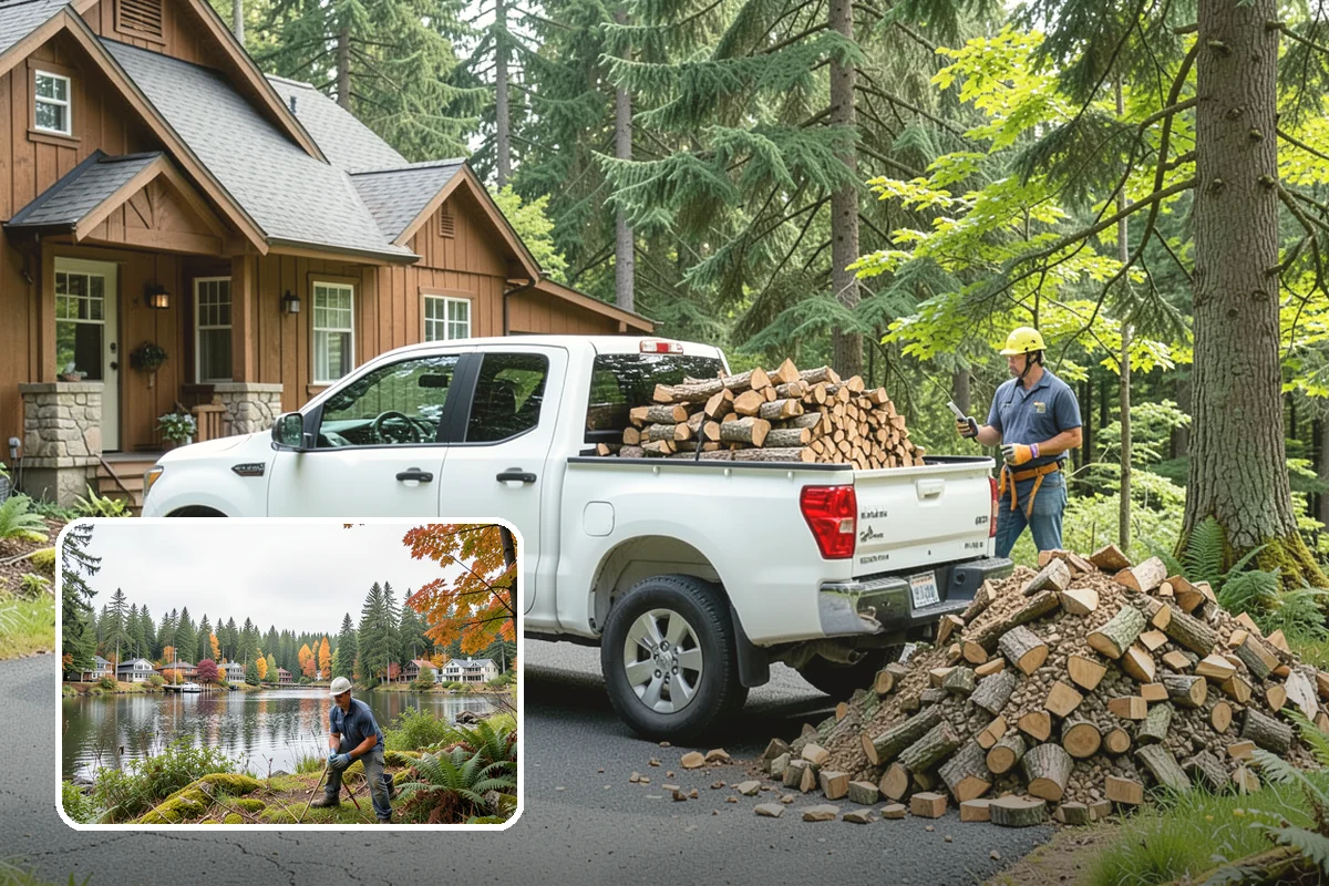 Firewood Processing in La Conner, Skagit County, WA - End-to-end service from log to stack