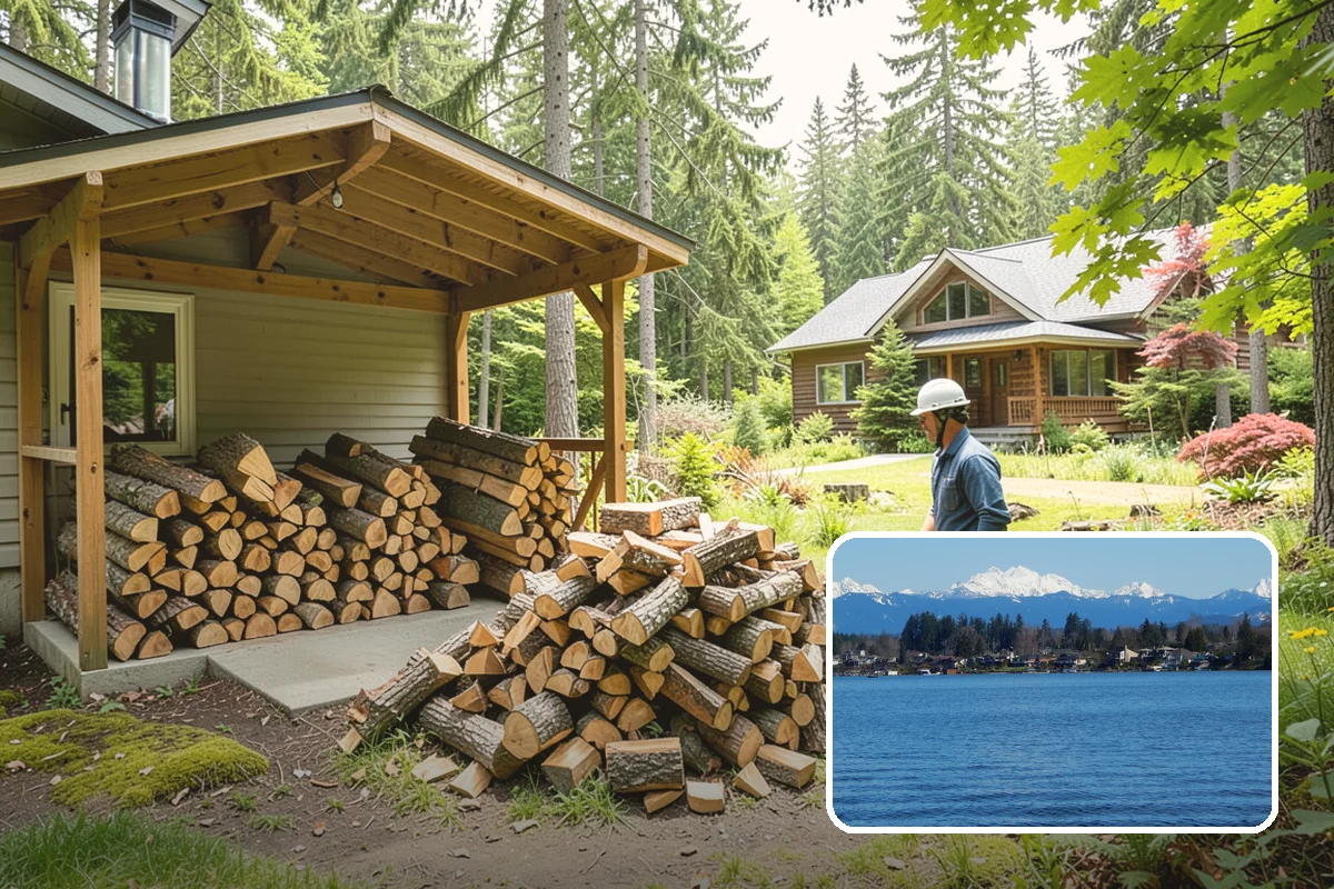 Firewood Processing in Lake Stevens, Snohomish County, WA - End-to-end service from log to stack